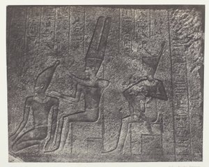 Karnak Palace, Udvendige Skulpturer af Granit Sanctuary; Theben af Maxime Du Camp
