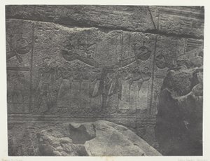 Karnak Palace, Udvendige Skulpturer af Granit Sanctuary; Theben af Maxime Du Camp
