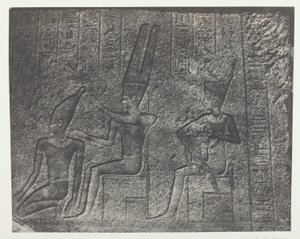 Karnak Palace, Udvendige Skulpturer af Granit Sanctuary; Theben af Maxime Du Camp