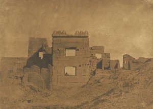 Pavillon eller Gyneceum af Rhamses-Meiamoun, i Medinet-habou, 1849-50. af Maxime Du Camp
