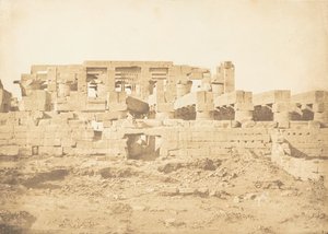 Den sydlige dør til Hypostyle Hall af Palace of Karnac Thebes, 1849-50. af Maxime Du Camp
