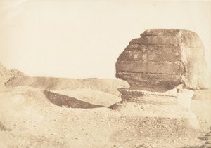 Profile du grande Sphinx, pris du Sud, December 1849. af Maxime Du Camp