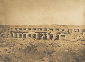 Promenade af Thutmose III - Sidste gallerier af Palace of Karnac Theben, 1849-50. af Maxime Du Camp