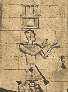 Ptolemæus-Cæsarion - Bas-relief du Temple de Kalabcheh Talmis, 8. april 1850. af Maxime Du Camp