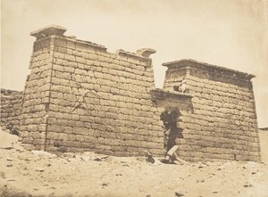 Pylones du Temple de Sébona, 3. april 1850. af Maxime Du Camp