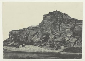 Anden katarakt, Dgebel-Aboucir; Nubien, plade 112 fra albummet "Egypte, Nubie, Palestine et Syrie" (1852) af Maxime Du Camp
