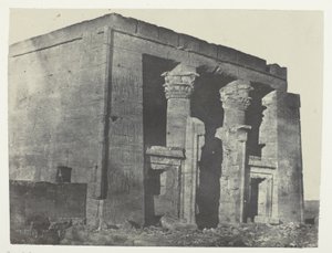 Temple De Dakkeh, Naos; Nubien, plade 95 fra albummet "Egypte, Nubie, Palestine et Syrie" (1852) af Maxime Du Camp