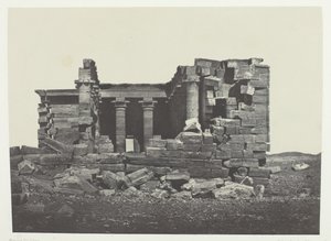 Temple De Maharakkah Hiera Sycaminos Des Grecs, Nubie, 184951, trykt 1852. af Maxime Du Camp