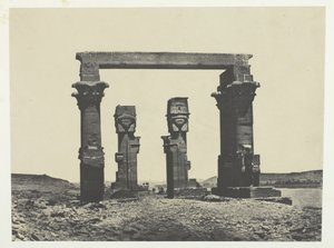 Temple de Kardassy, Nubie, 184951, trykt 1852. af Maxime Du Camp