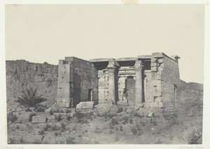 Temple of Tafeh Ancient Taphis, Nubia, 184951, trykt 1852. af Maxime Du Camp