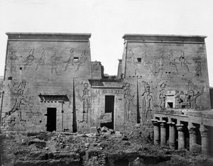 Temple of Philae, Nubia, Egypten, 1852 af Maxime Du Camp