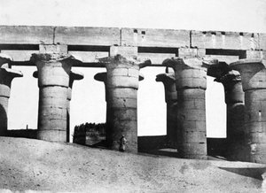 Tempelruiner, Egypten, 1852. af Maxime Du Camp