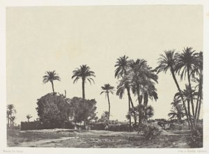 Landsbyen Hamameh, Øvre Egypten af Maxime Du Camp