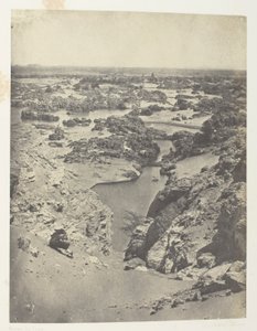 Vue Cavalière De La Seconde Cataracte; Nubie, plade 111 fra albummet "Egypte, Nubie, Palestine et Syrie" (1852) af Maxime Du Camp