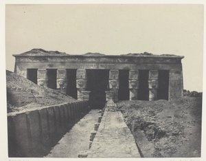Generel udsigt, Denderas store tempel (Teutyres), Øvre Egypten af Maxime Du Camp