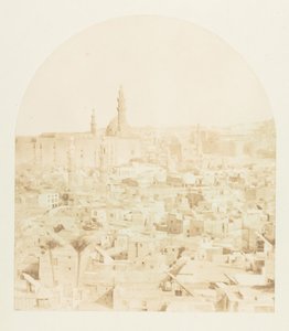 Generelt billede af Kairo, taget fra Tegloun-moskeen, december 1849-januar 1850. af Maxime Du Camp