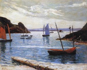 Havnen, øen Brehat, Bretagne, 1892