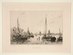 A Zaandam, Hollande (Ved Zaandam, Holland) af Maxime Lalanne