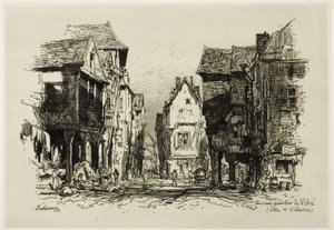 Et gammelt kvarter i Vitre, Ille-et-Vilaine