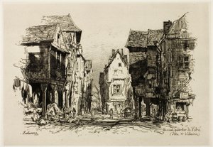Et gammelt kvarter i Vitre, Ille-et-Vilaine af Maxime Lalanne