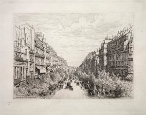 Boulevard Montmartre af Maxime Lalanne