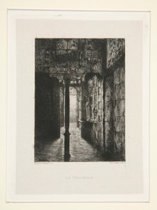 Forhallen, pl. 3 fra suiten At Victor Hugo (Victor Hugo). af Maxime Lalanne