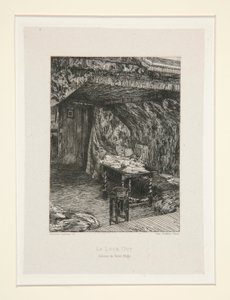 Le look out, cabinet de Victor Hugo (Udsigten, Victor Hugos kontor), pl. 9 fra suiten Chez Victor Hugo (Victor Hugo af Maxime Lalanne