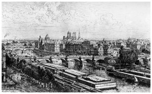Paris taget fra Louvre, c1850-1895 1924