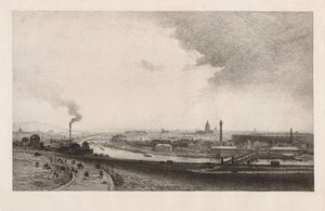Paris i 1867, Udsigt fra Trocadero af Maxime Lalanne