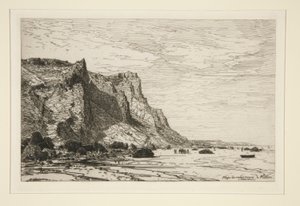 De sorte køers strand? Villers (Calvados) (Sorte køers strand ved Villers [Cavaldos]) af Maxime Lalanne