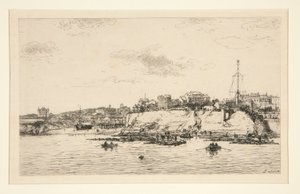 Havn i La Plataine? Royan (La Plataine-broen ved Royan) af Maxime Lalanne
