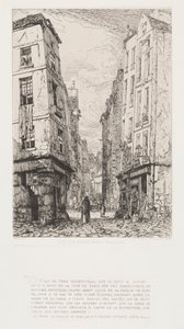 Rue des Marmousets (det gamle Paris) af Maxime Lalanne