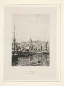 St. Peter-Port, Guernsey, pl. 1 fra suiten Chez Victor Hugo (Victor Hugo af Maxime Lalanne