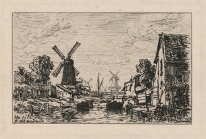 Et hollandsk motiv, Zaandam af Maxime Lalanne