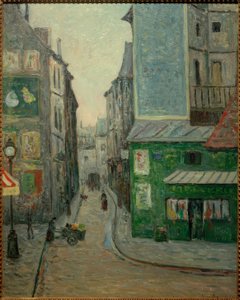 Platz St. André des Arts, Rue Suger, Paris af Maxime Emile Louis Maufra