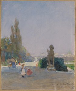 Udsigt over Wien fra Øvre Belvedere