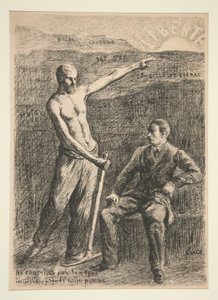 Hyldest til oberst Pecquart af Maximilien Luce