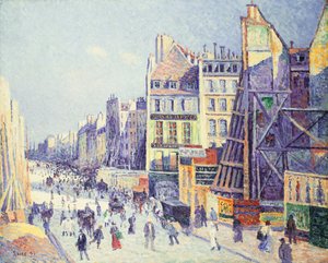 La Rue Reaumur, 1897 af Maximilien Luce