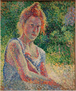 Portræt af en ung kvinde af Maximilien Luce