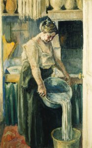 TheLaundress; Vaskeren, af Maximilien Luce