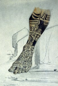 Maori fod tatovering