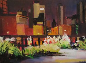 City Night Garden Glow af Maxine Shore