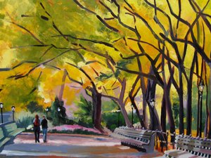 Golden Park-stien af Maxine Shore