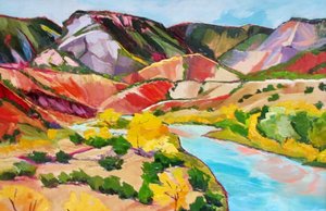 Den livlige Canyon River af Maxine Shore