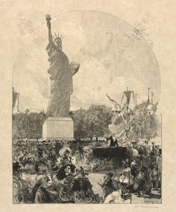 Liberty Enlightening the World, tilbudt til byen Paris af amerikanerne, 1885. af May 30 Publiished in Le Monde