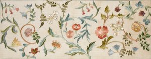 A Garden Piece, 1938 (broderi, uld og silke på hør) af May Morris