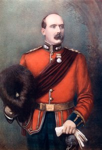 Oberstløjtnant AW Thorneycroft, kommanderende Thorneycrofts beredne infanteri, 1902. af Mayall