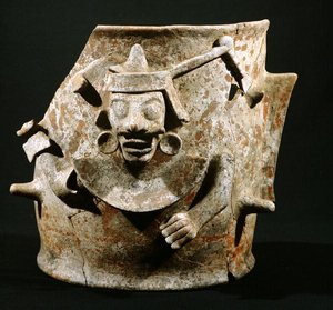 Røgelsebrænder, fra Iximche, Guatemala, postklassisk periode (900-1521) (lertøj) af Mayan Mayan