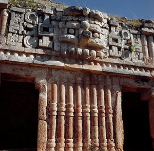 Udsigt over paladset af Mayan Mayan