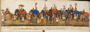 Processional panorama, illustration fra 